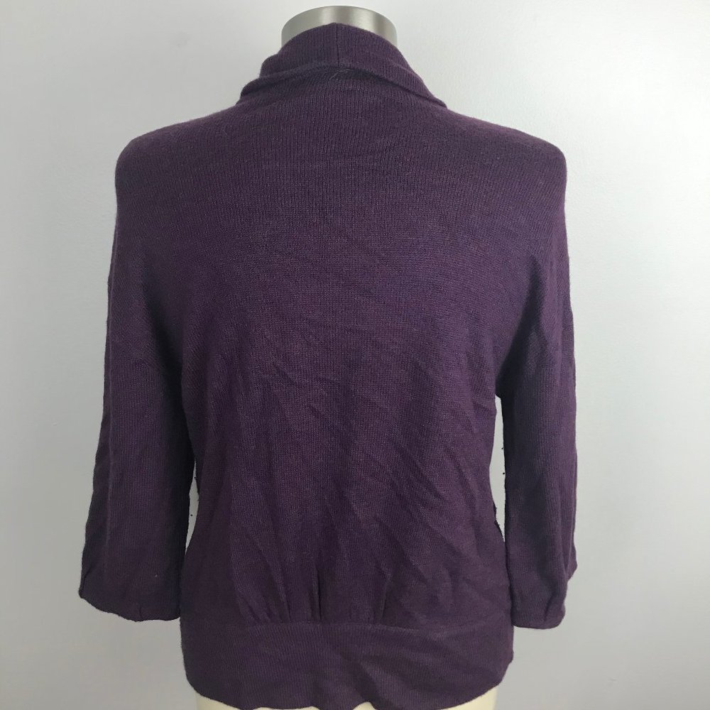 Loft Open Front Cardigan Sweater Rabbit Hair - Picture 6 of 8